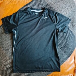 Nike Boys Dri-FIT Black Tee (Size M)